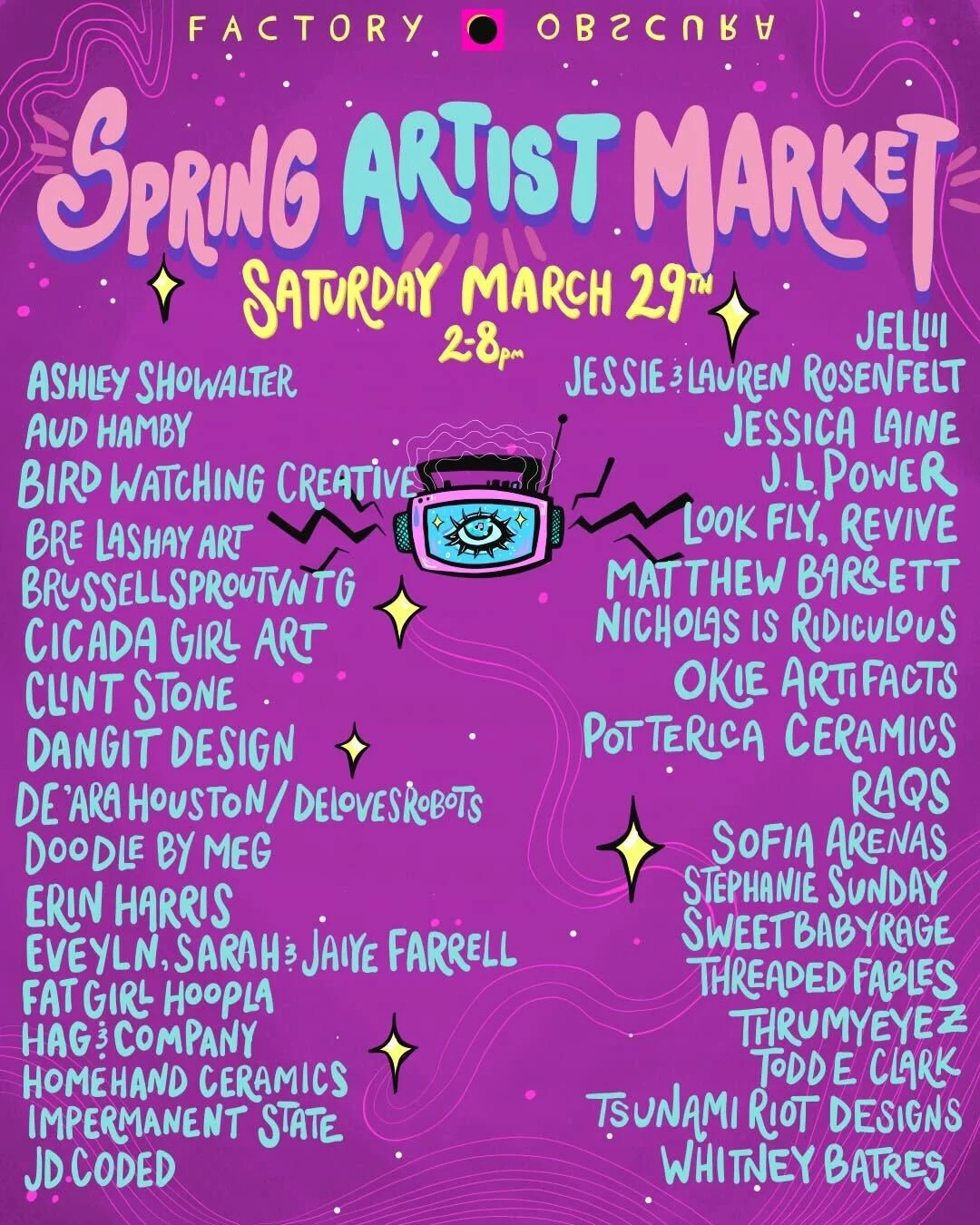 Future of Sound Fest 2025 & Spring Artist Market — Factory Obscura